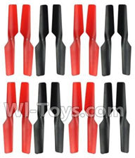Wltoys Q222K Q222G Parts-08 Propellers, Main rotor blades(16pcs),Wltoys Q222K Q222G RC Drone Spare parts,Q222K RC Quadcopter Accessories,Q222G headless mode Replacement parts